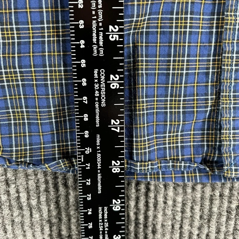 Ralph Lauren Shirt Youth Boys XL Extra Large Blue Plaid Long Sleeve Button Down‎